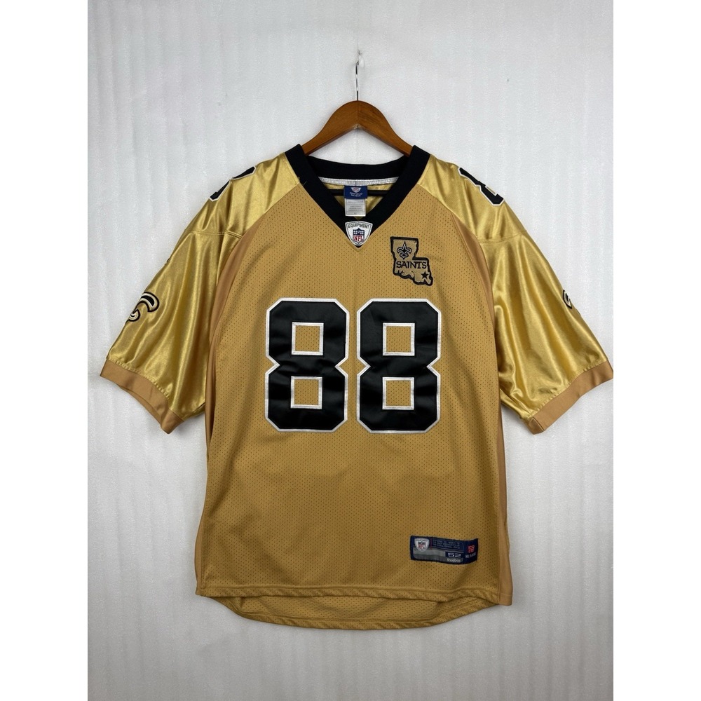 VTG Reebok New Orleans Saints Jeremy Shockey #88 Gold Alternate Jersey Sz. 52